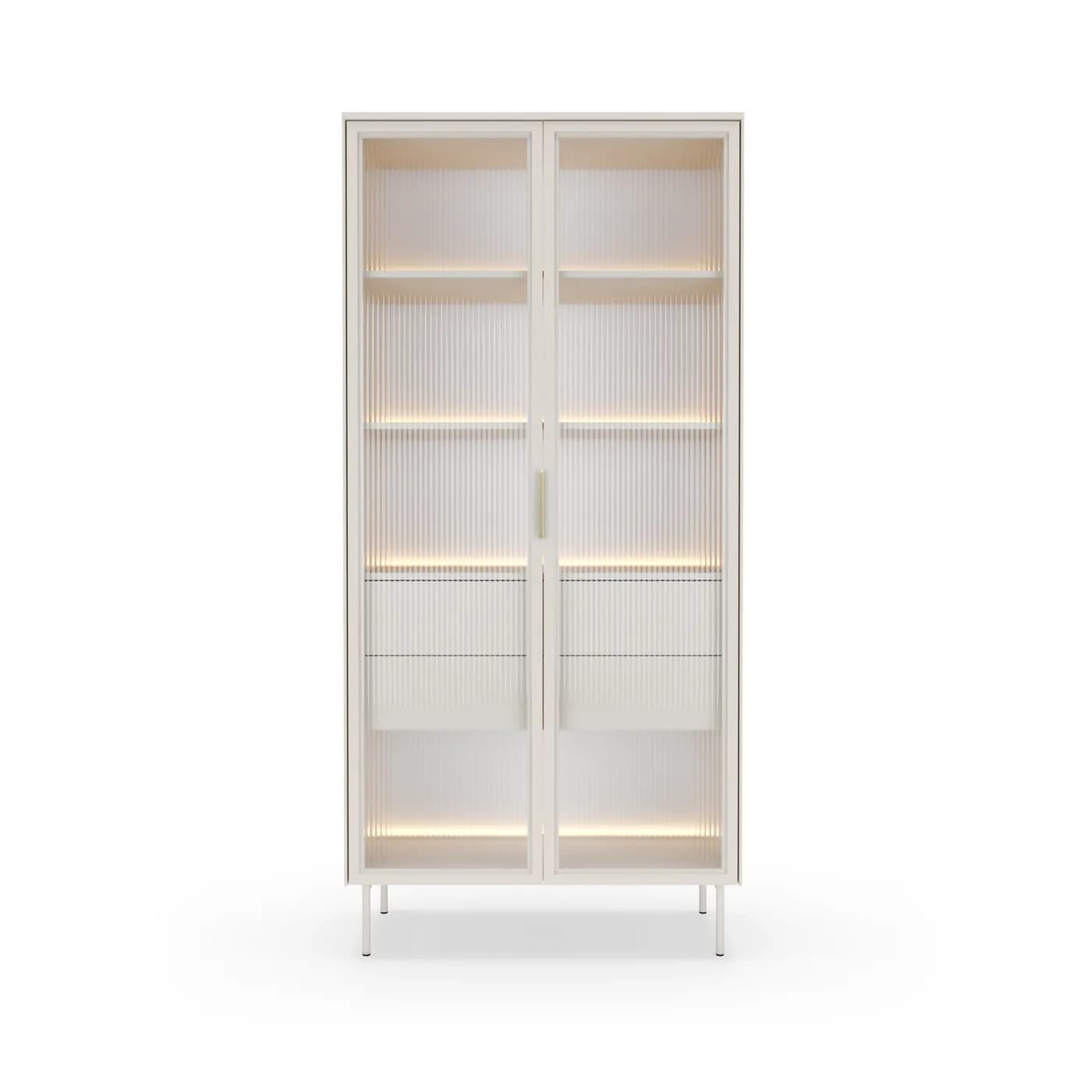 Witryna LUMI wysoka 91 2D2S — dąb dunin / czarna