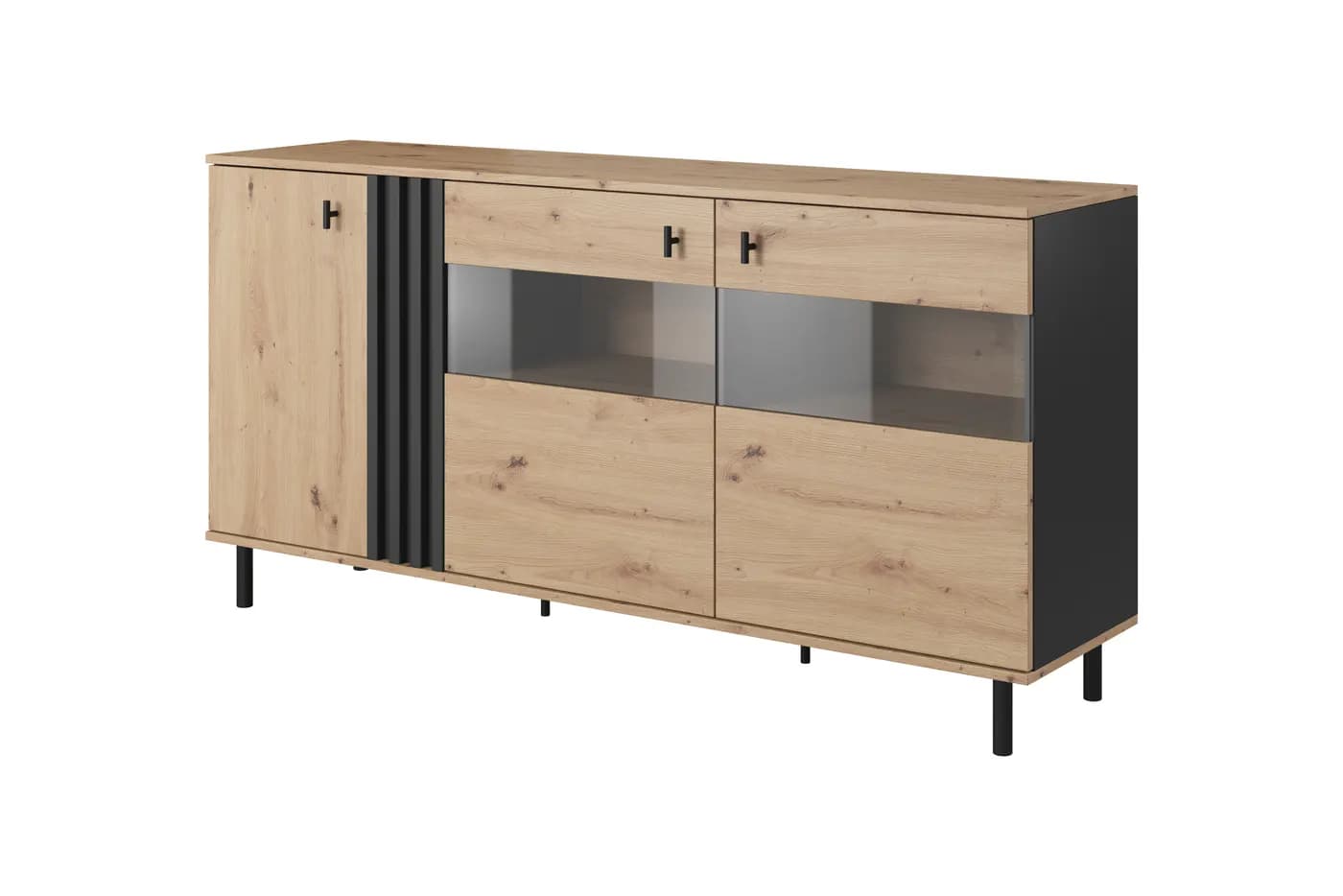 Komoda MADIS 3D z witryną