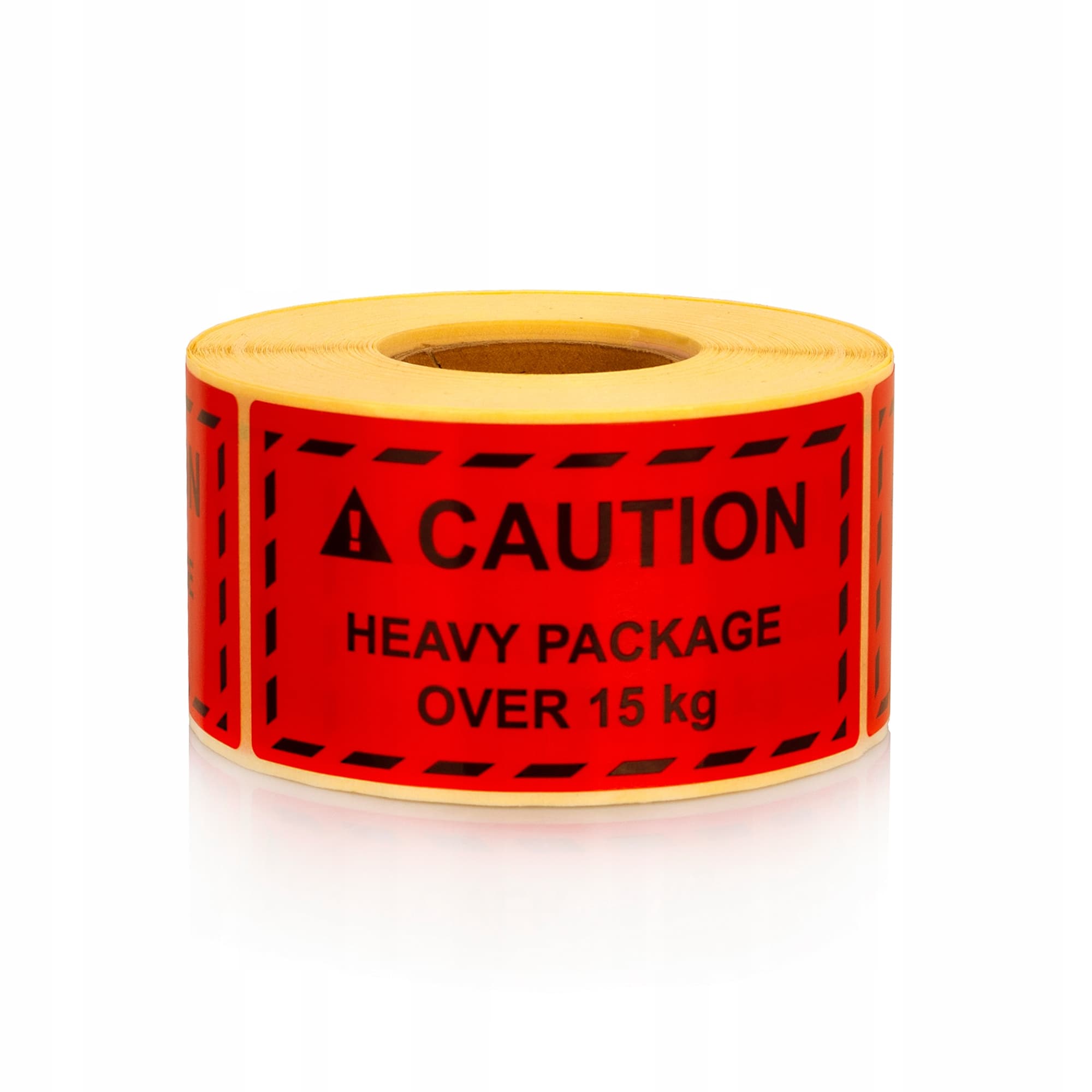 Etykiety CAUTION- Heavy package over 15 kg 500szt