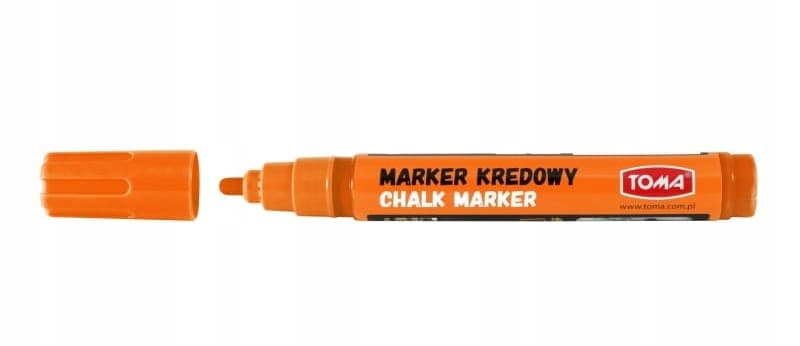 MARKER KREDOWY DO TABLIC DO SZKŁA DO PLASTIKU TOMA TO-292 POMARAŃCZOWY