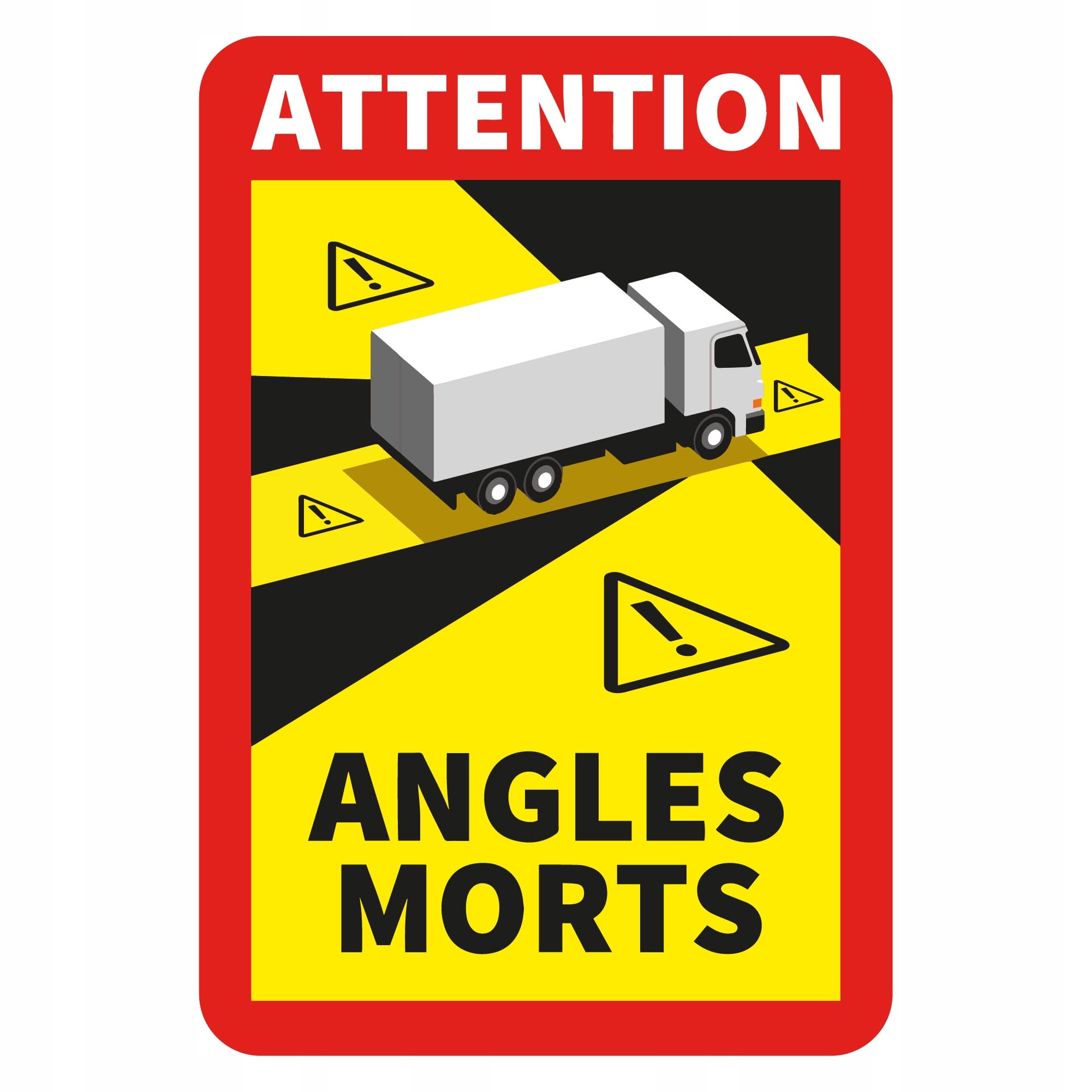 Etykieta ANGLES MORTS martwe pola TIR 1szt FRANCJA