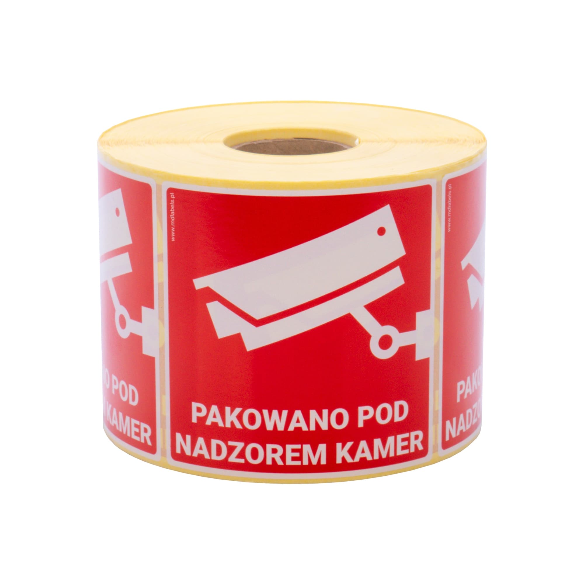Nalepki naklejki- Pakowano pod nadzorem kamer 1000