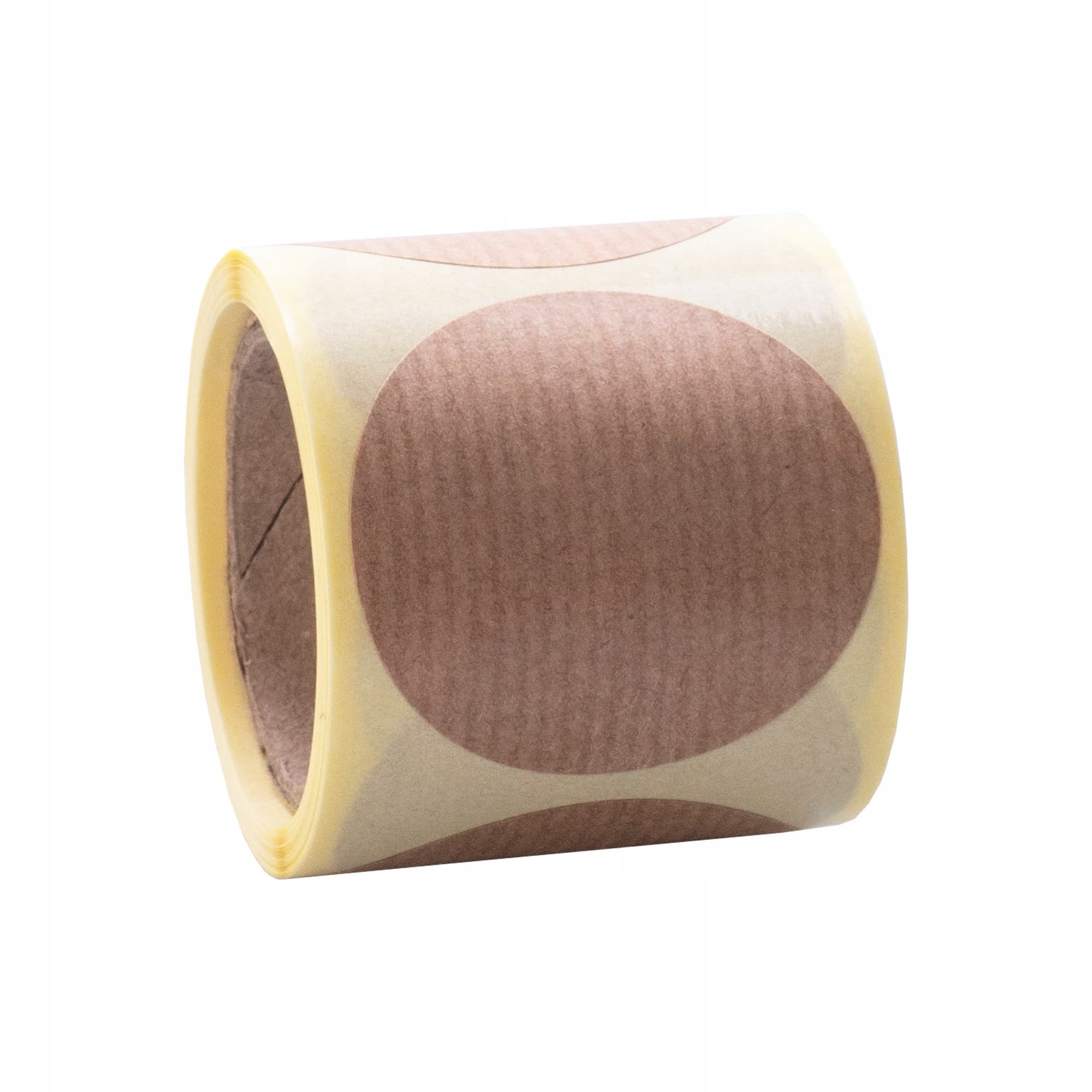 EKO ETYKIETA KRAFT fi47mm 100szt papier prążkowany