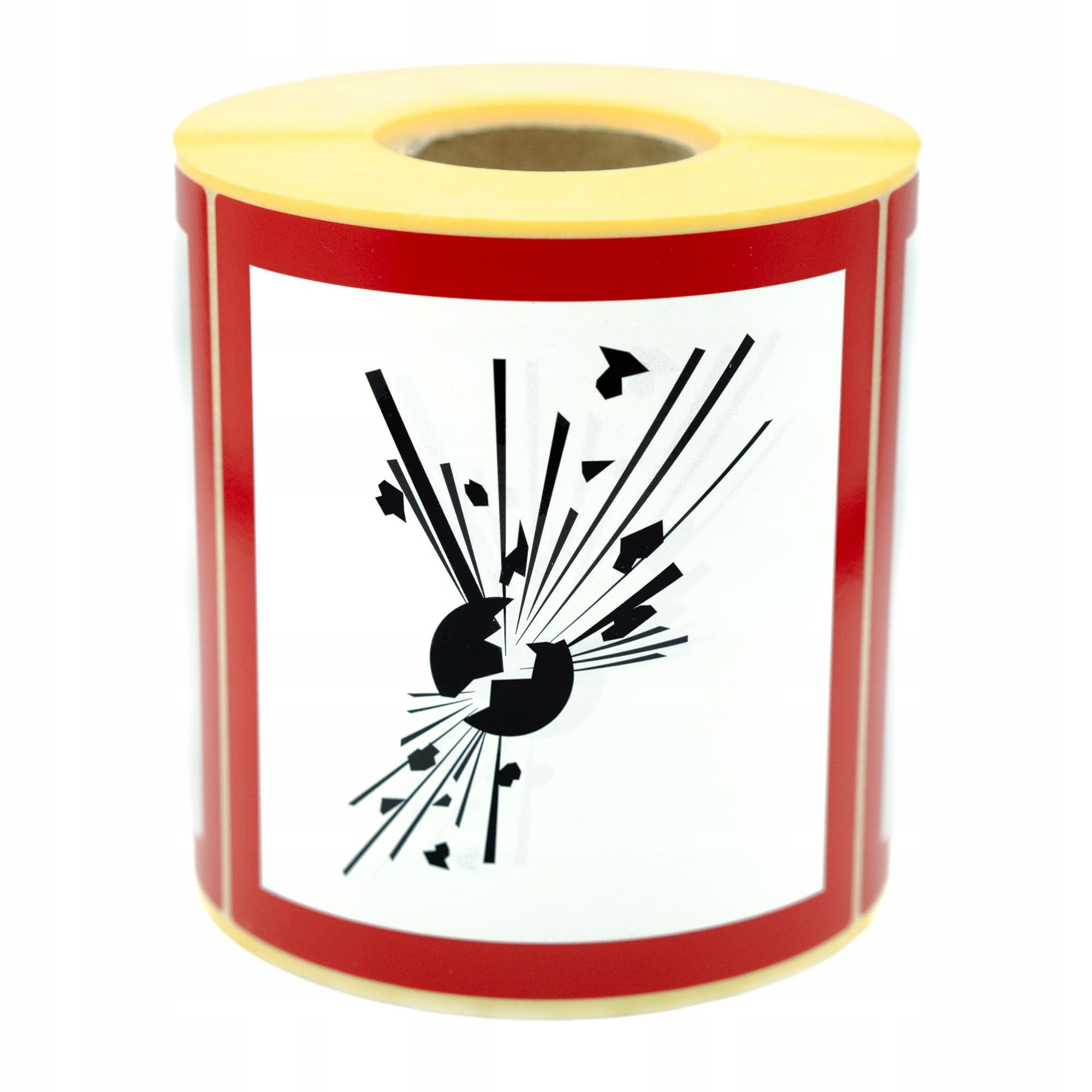 Etykiety ostrzegawcze GHS 01 WYBUCH BOMBY 10X10CM 500 SZT