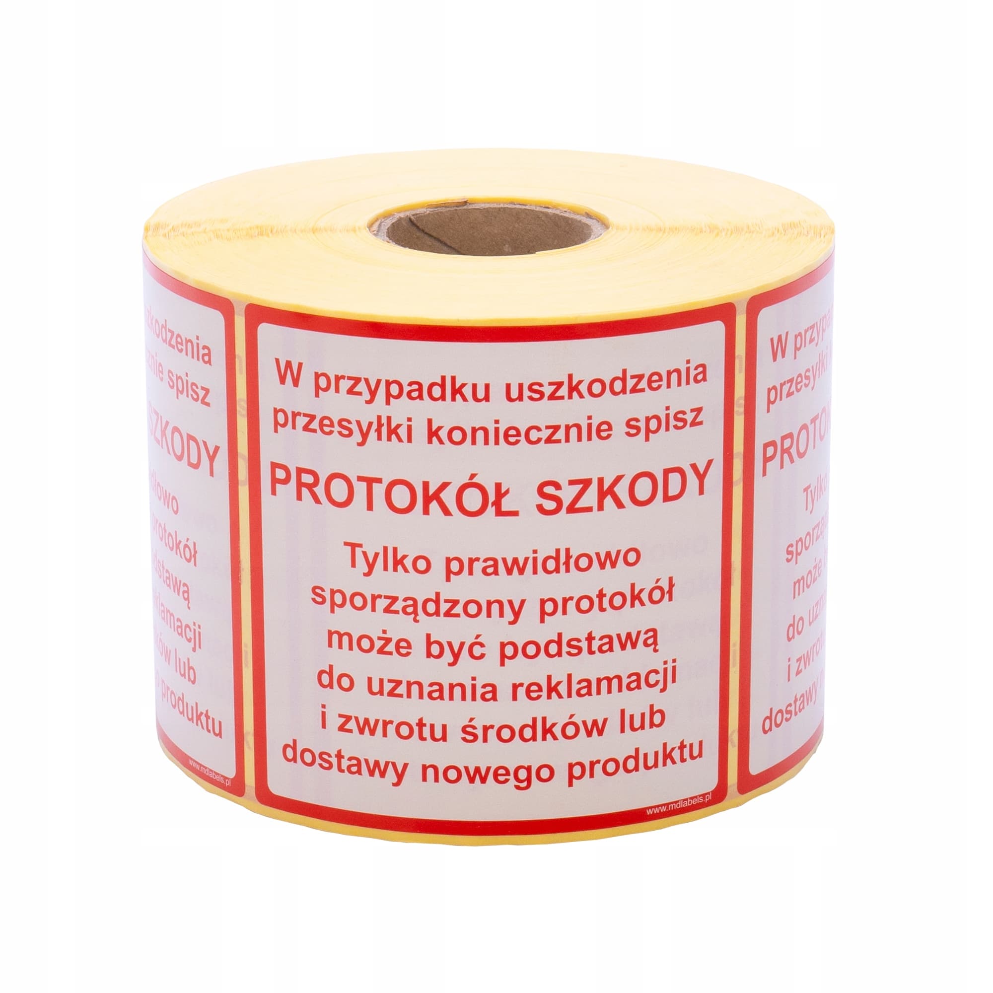 Etykiety Naklejki Reklamacja Szkoda Protokół