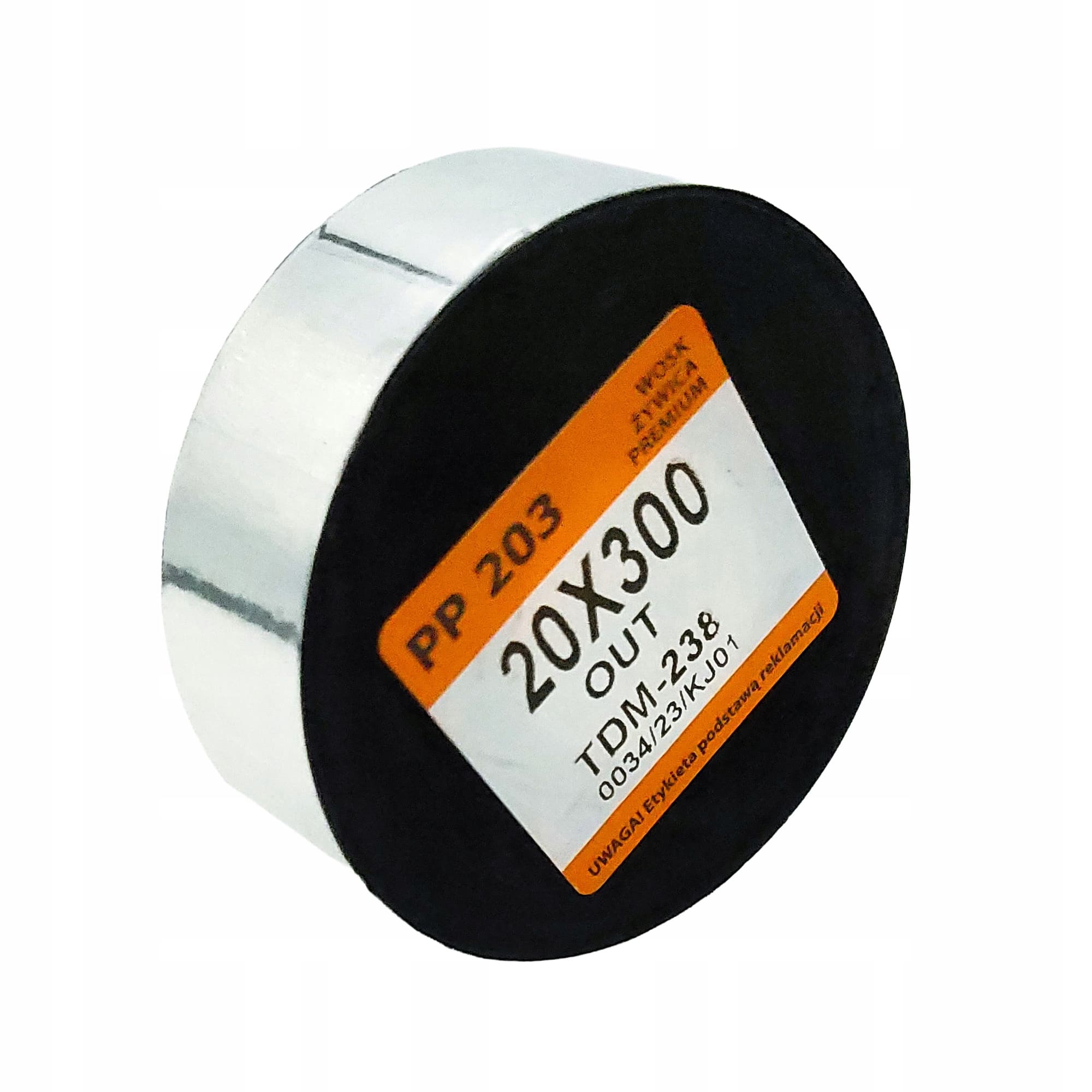 Taśma termotransferowa czarna do kodów kreskowych i druku TTR 20x300 PP 203