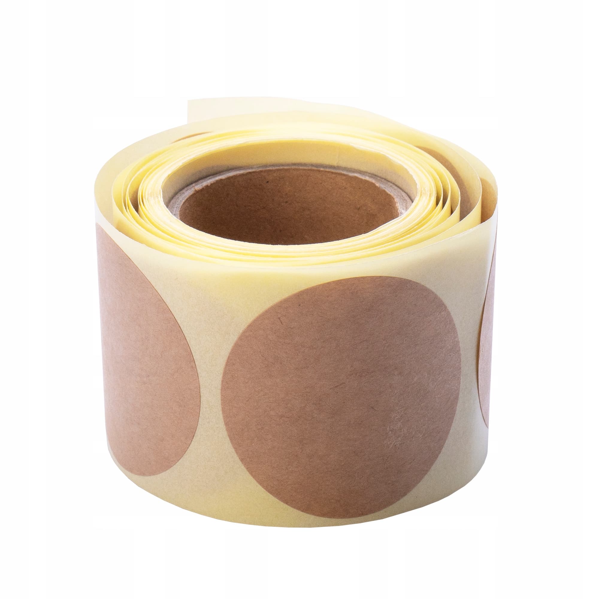 EKO ETYKIETA KRAFT do druku do pisania ozdobne fi47mm 100szt papier gładki