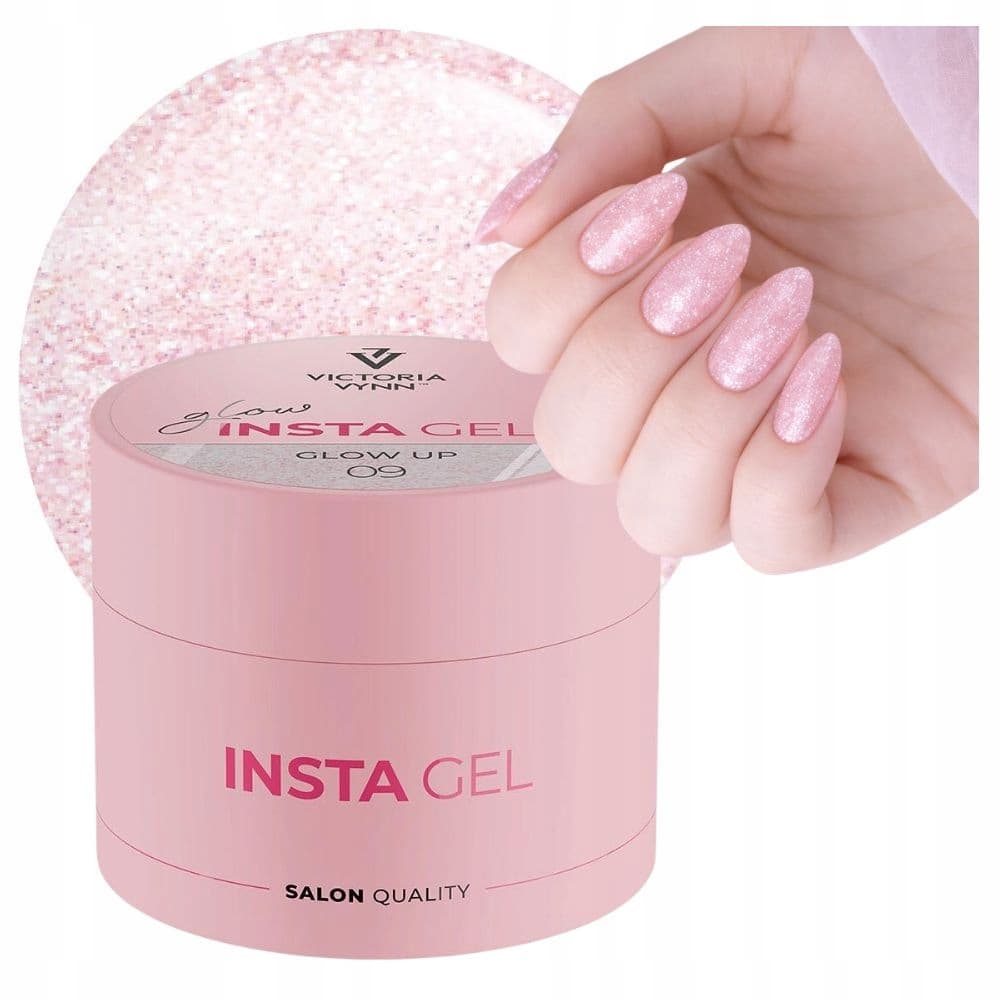 Victoria Vynn Żel Budujący różowy drobinki Insta Gel 09 Glow Up 40ml