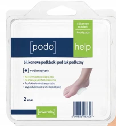 Podohelp silikonowe podkładki pod łuk podłużny 2 szt.