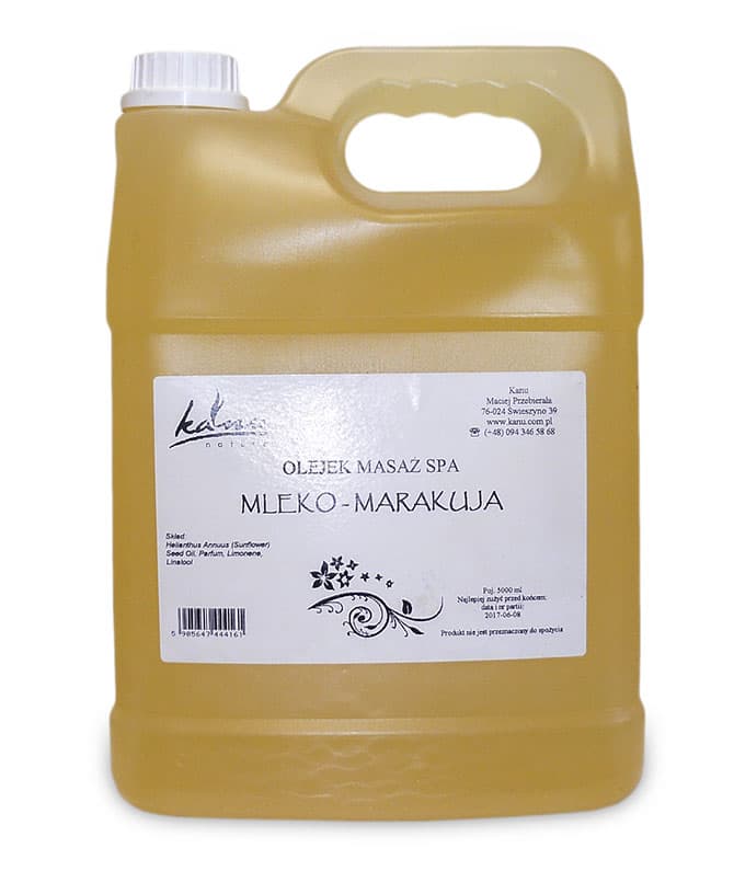 Kanu Nature Massage Oil OLEJ DO MASAŻU Mleko Marakuja 5l