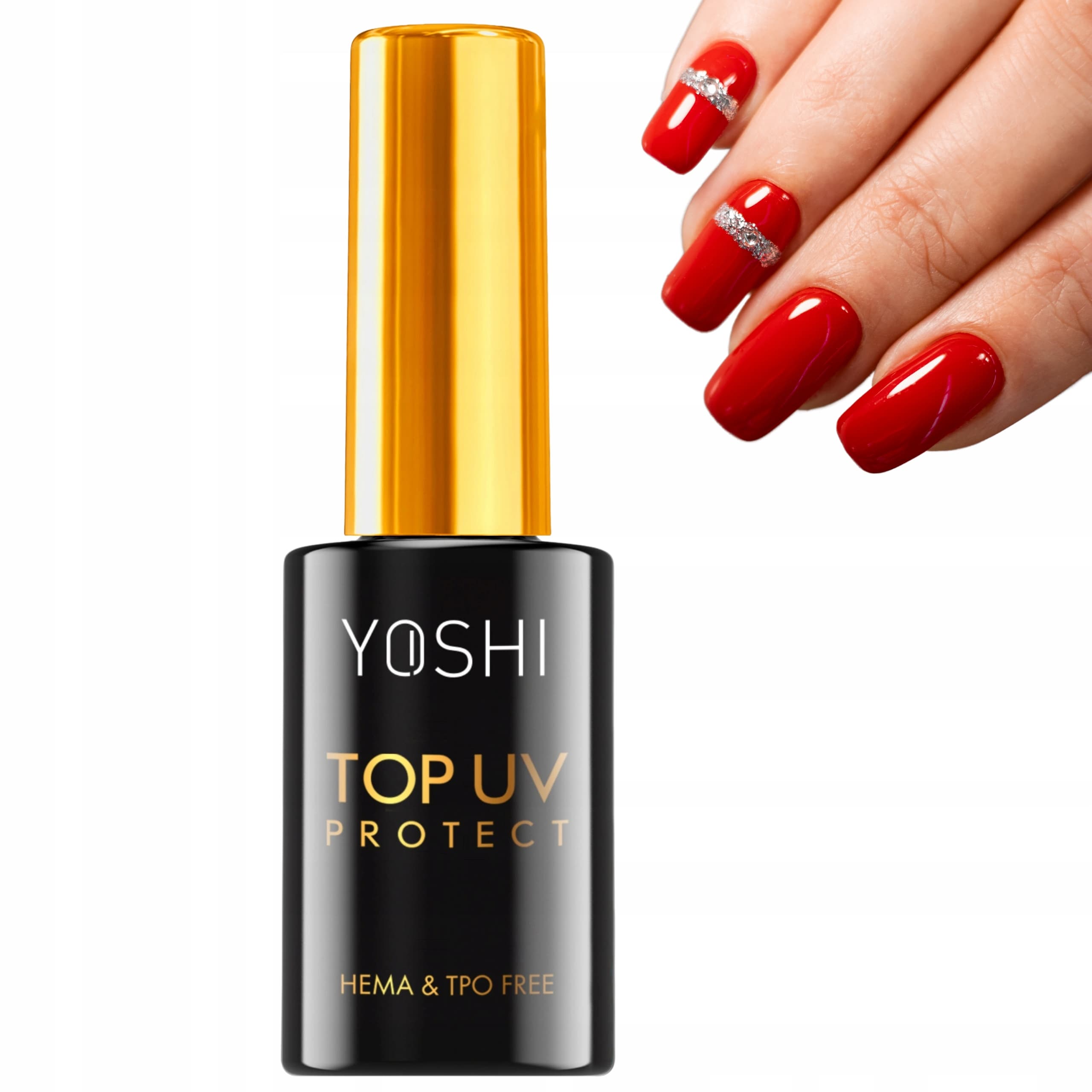 Yoshi Top Protect lakier hybrydowy do paznokci bez HEMA i TPO 10ml