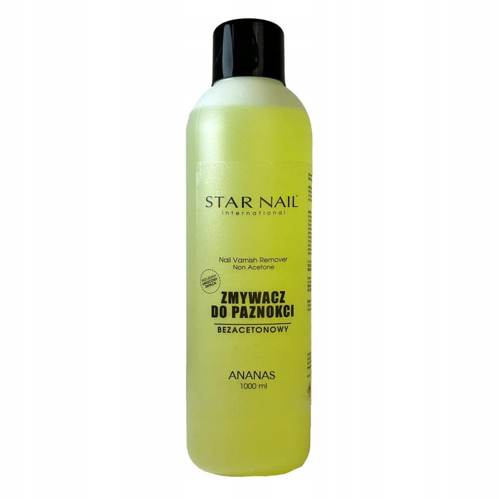Star Nail zmywacz do paznokci bez acetonu 1000ml zapach ananas
