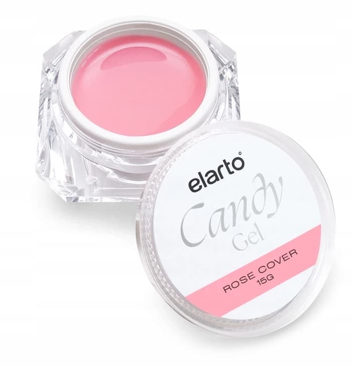 Elarto żel UV/LED Budujący Różowy Gęsty Candy Rose Cover 15g