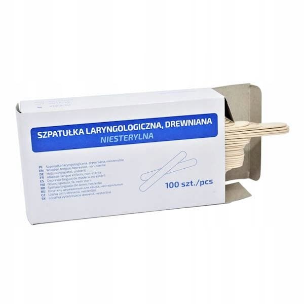 SZPATUŁKA LARYNGOLOGICZNA/DREW 100 szt.