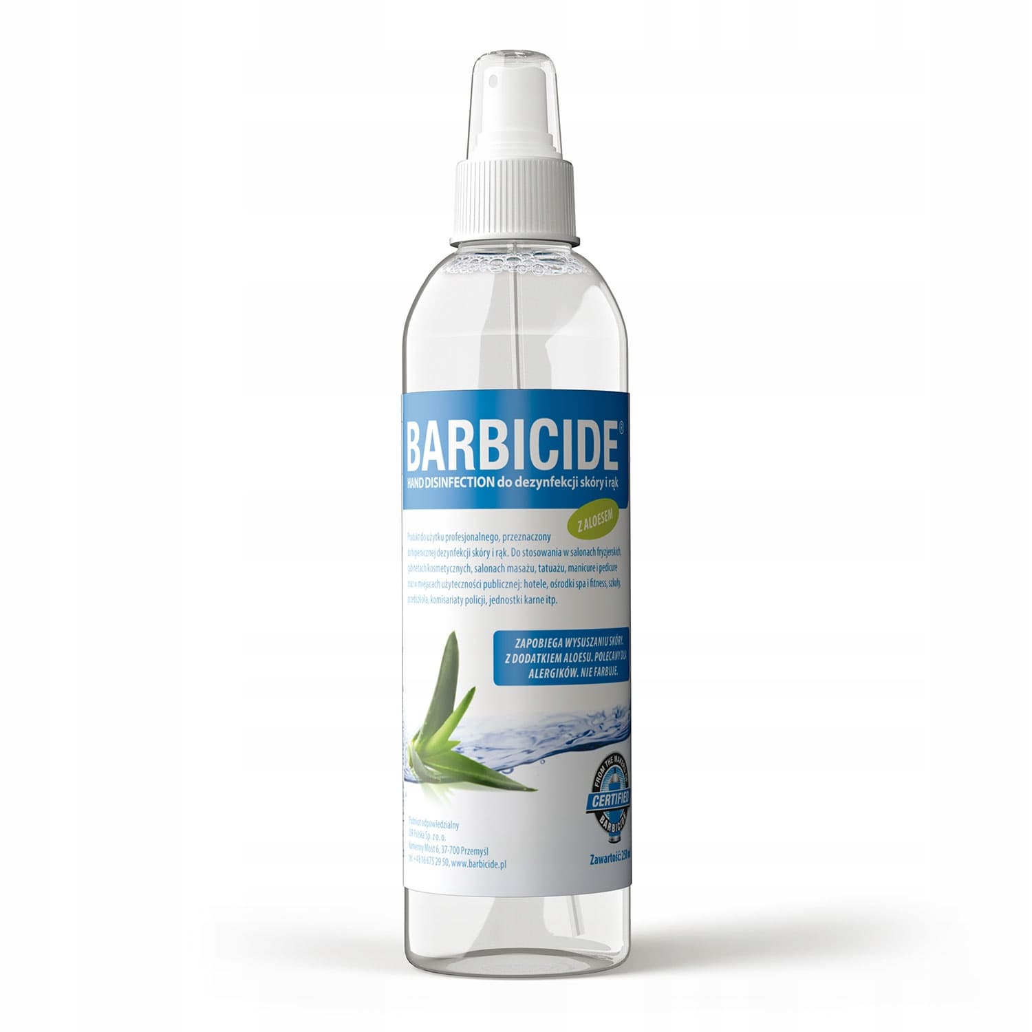 BARBICIDE HAND DISINFECTION do skóry i rąk 250ml