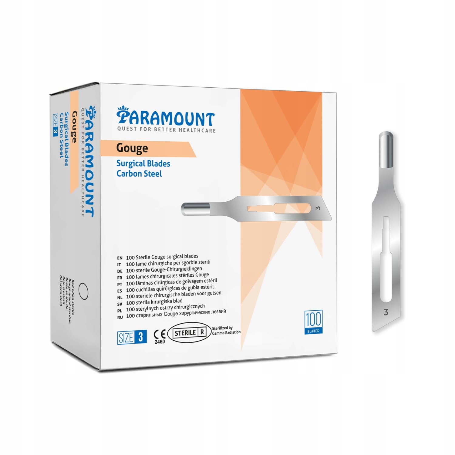 PARAMOUNT Ostrze Dłuta Podologicznego Nr 3 / 100szt