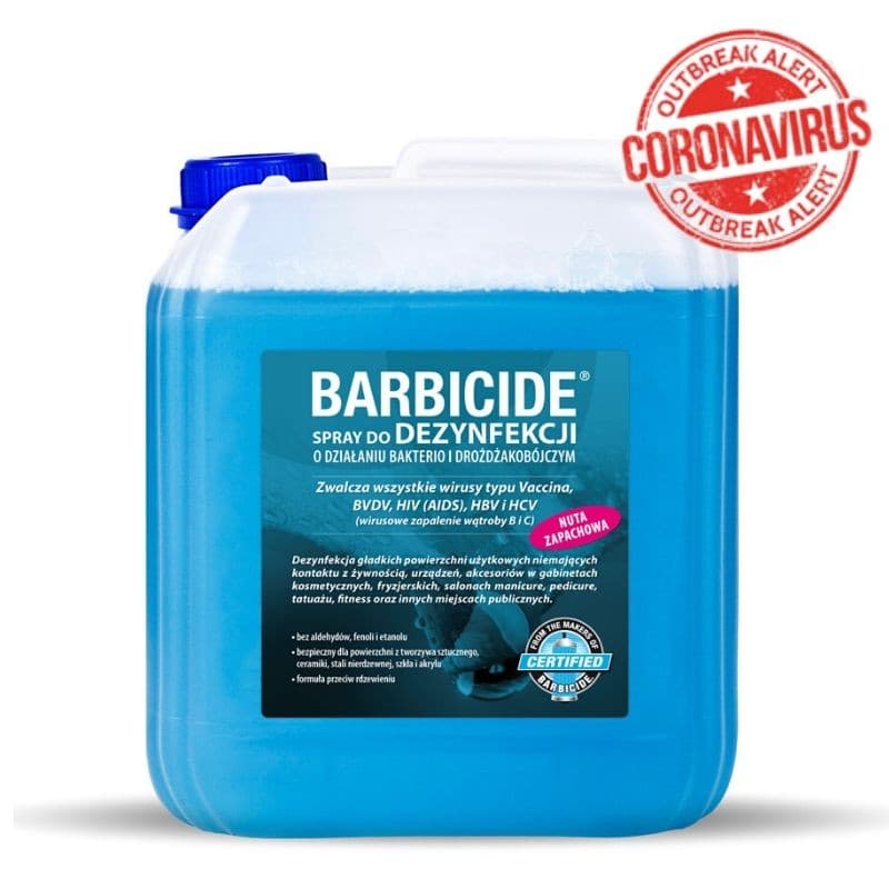 BARBICIDE Spray do dezynfekcji i bez zapachu 5L