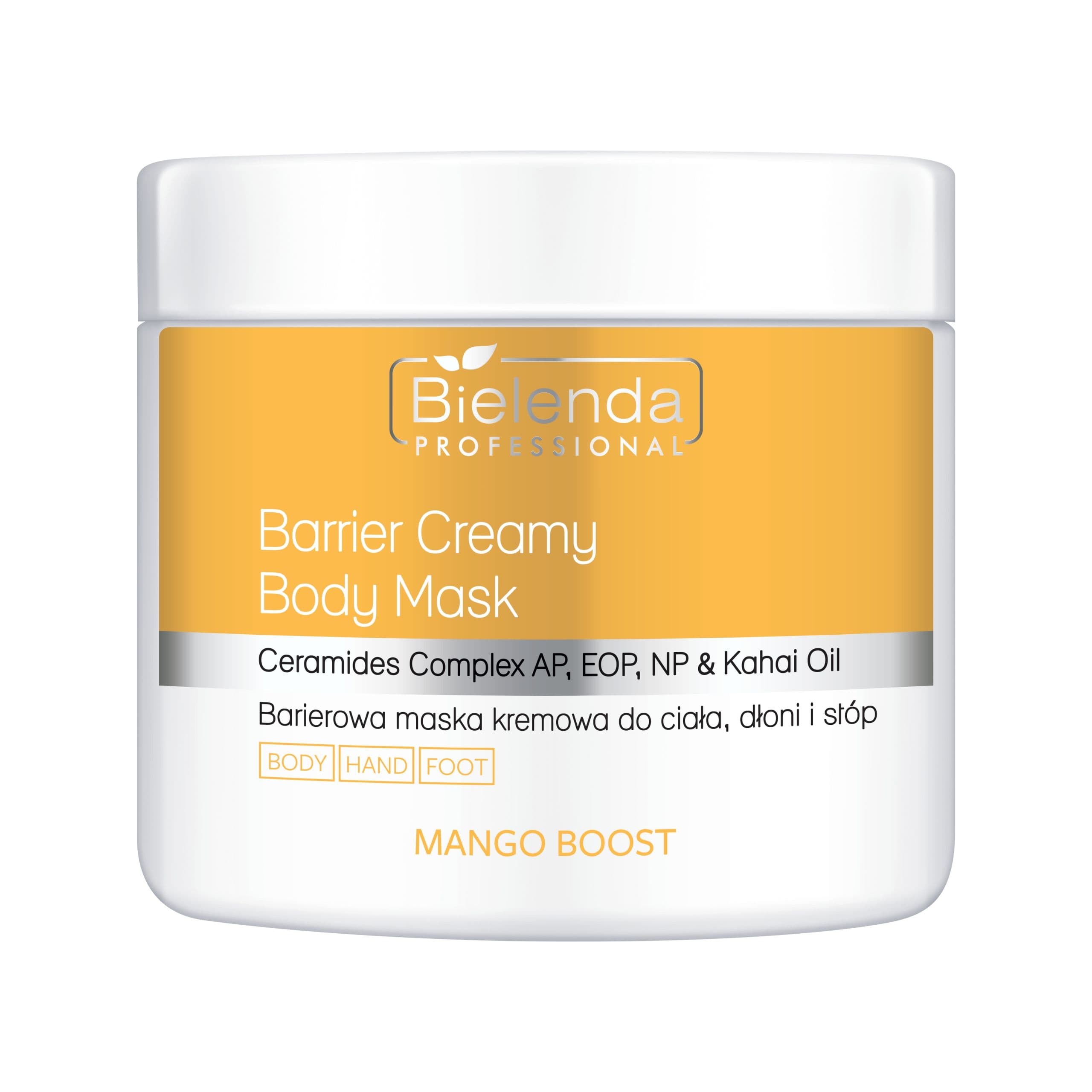 Bielenda Mango Boost Barierowa maska kremowa do ciała,dłoni,stóp 600g