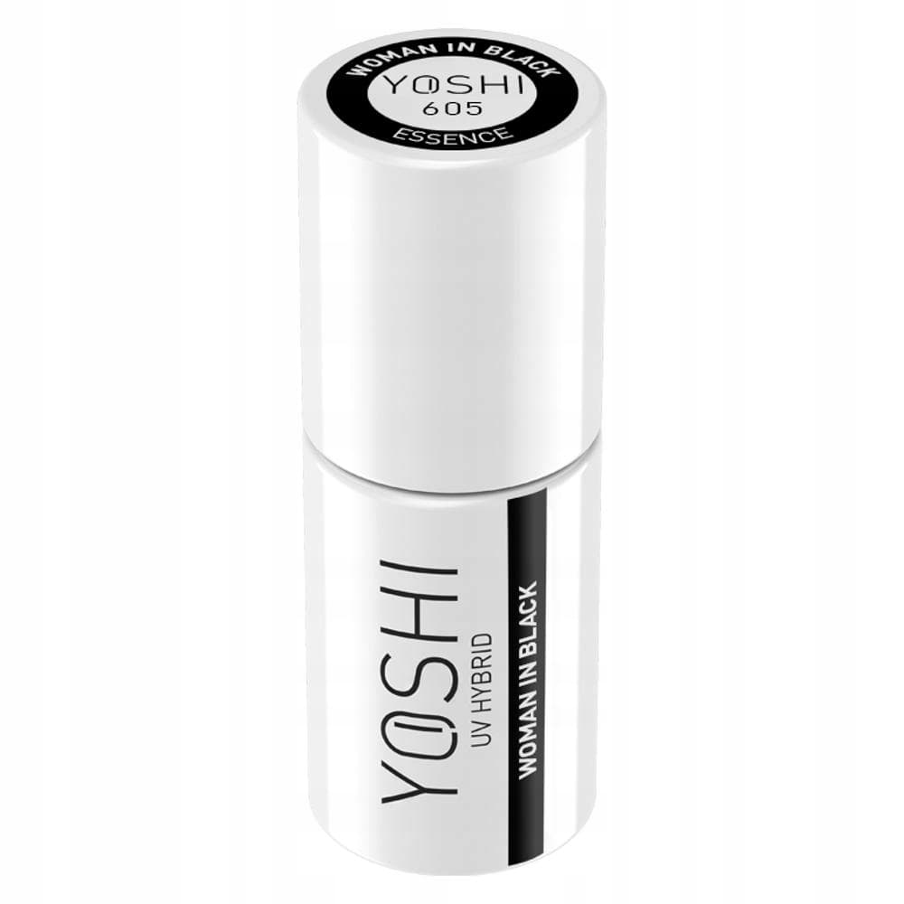 Yoshi Lakier Hybrydowy UV LED 605 Woman In Black Czarny 6ml