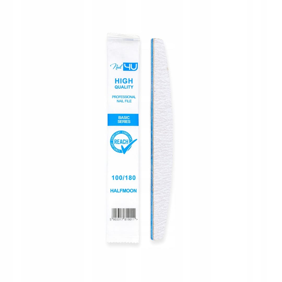 Pilnik papierowy łódka Nail4U Basic 100/180 szary 25szt