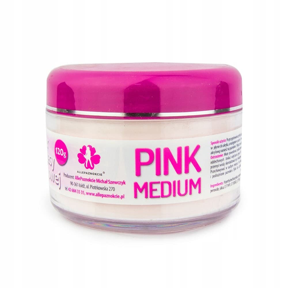 Puder Do Masy Akrylowej Proszek PINK MEDIUM 120GR
