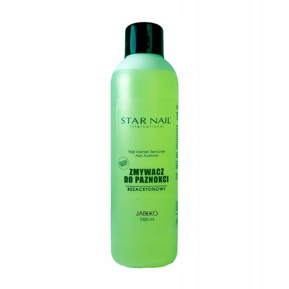 Star Nail zmywacz do paznokci bez acetonu 1000ml zapach jabłko