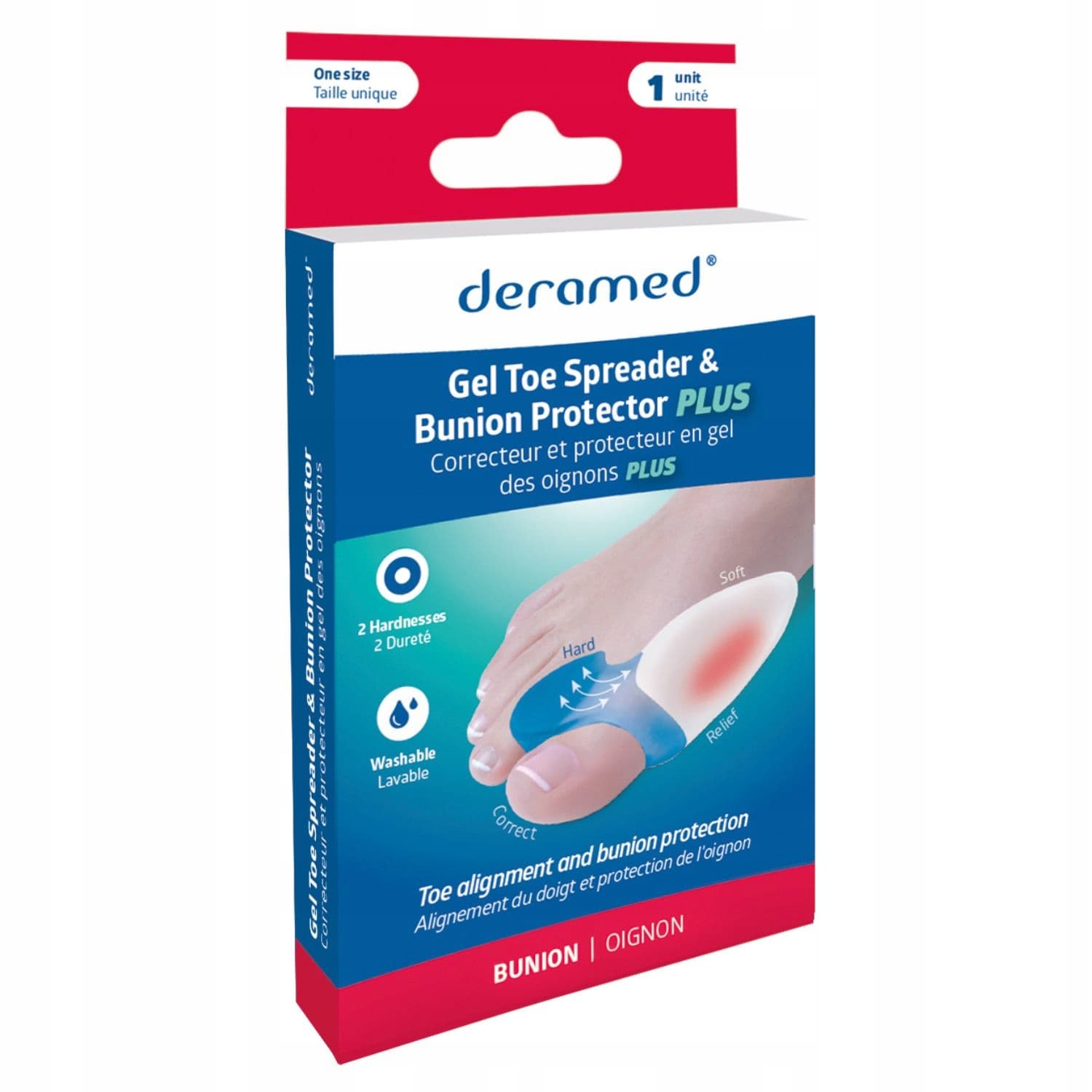 FRESCO GEL TOE SPREANDER BUNION PROTECTOR PLUS Żelowy ochraniacz haluksa