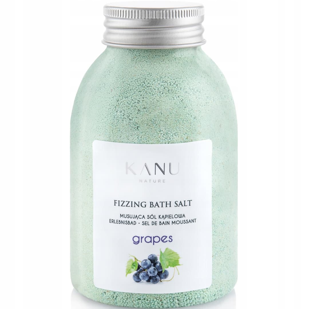 Kanu Nature Fizzing Bath Salt sól musująca do kąpieli Winogrono 250g