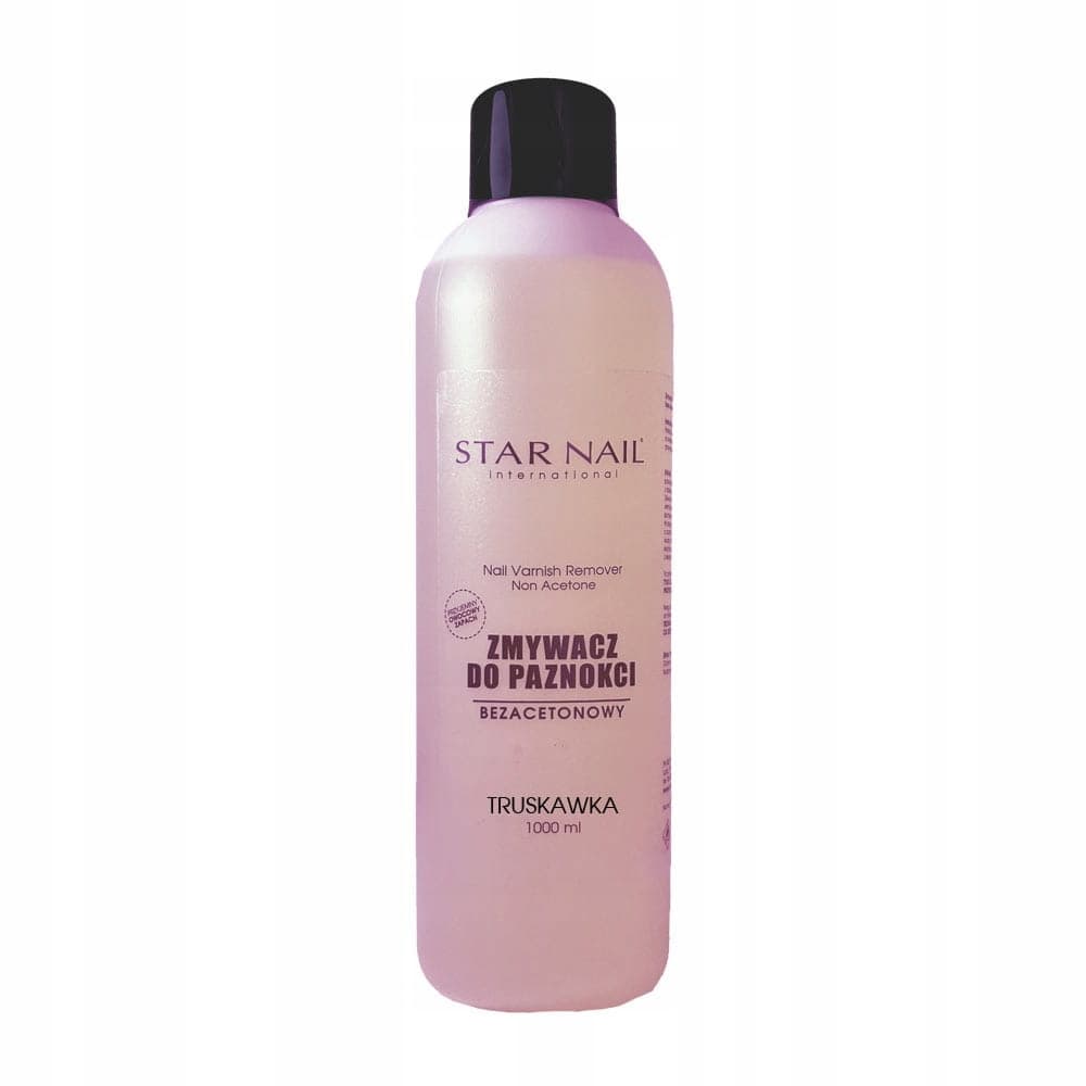 Star Nail zmywacz do paznokci bez acetonu 1000ml zapach truskawka
