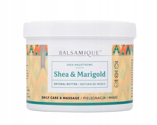 Balsamique MARIGOLD Nagietkowe MASŁO SHEA do masażu ciała i twarzy -450 g