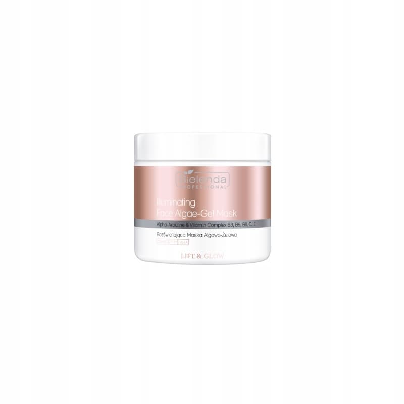 Bielenda Professional Lift&Glow rozświetlająca maska algowo-żelowa 190g