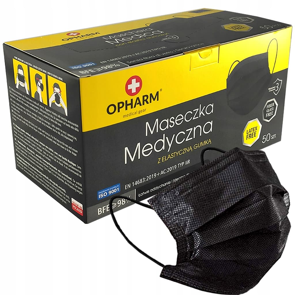 Maseczki chirurgiczne Opharm typ IIR 50 szt.