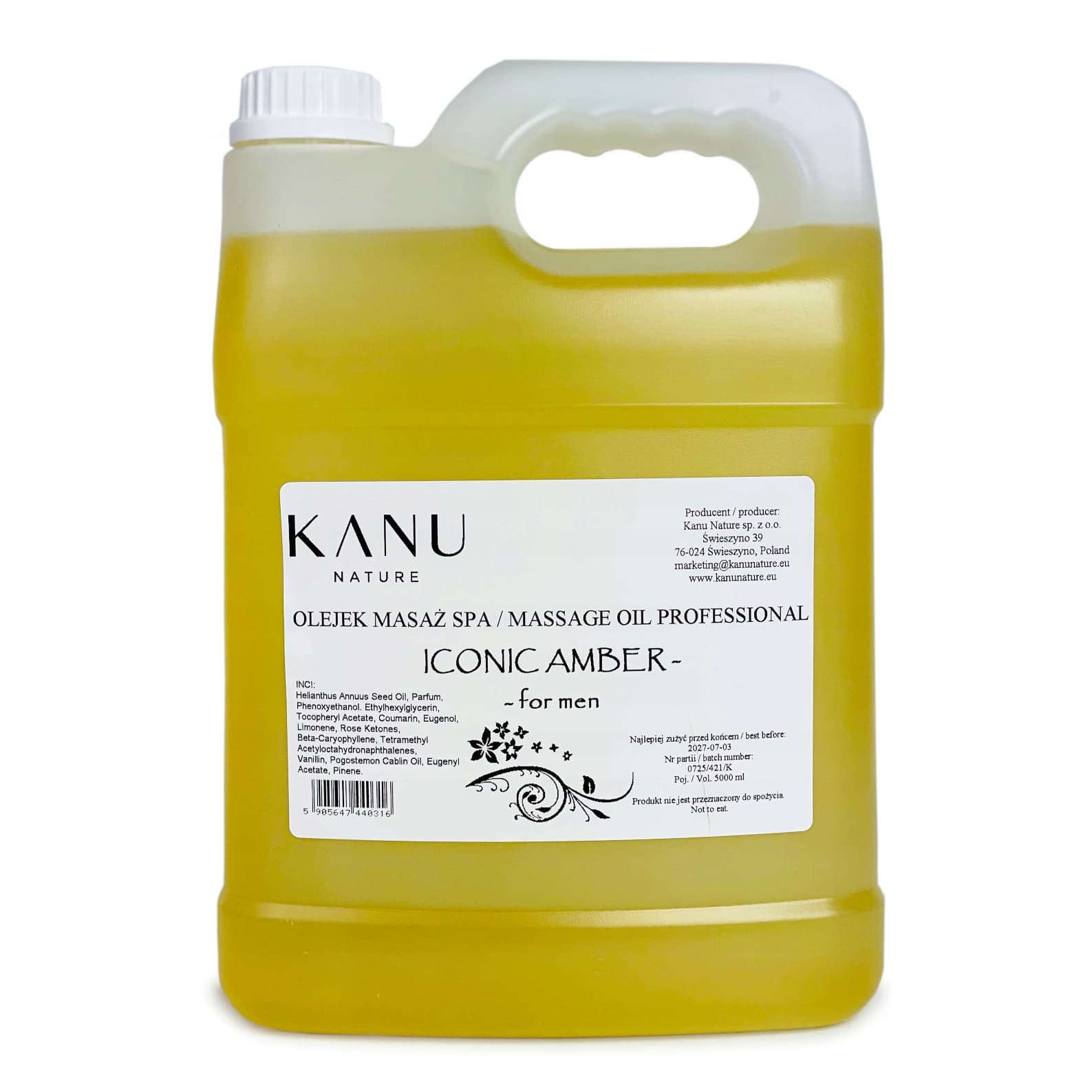 Kanu Nature Massage Oil OLEJ DO MASAŻU ICONIC AMBER 5L