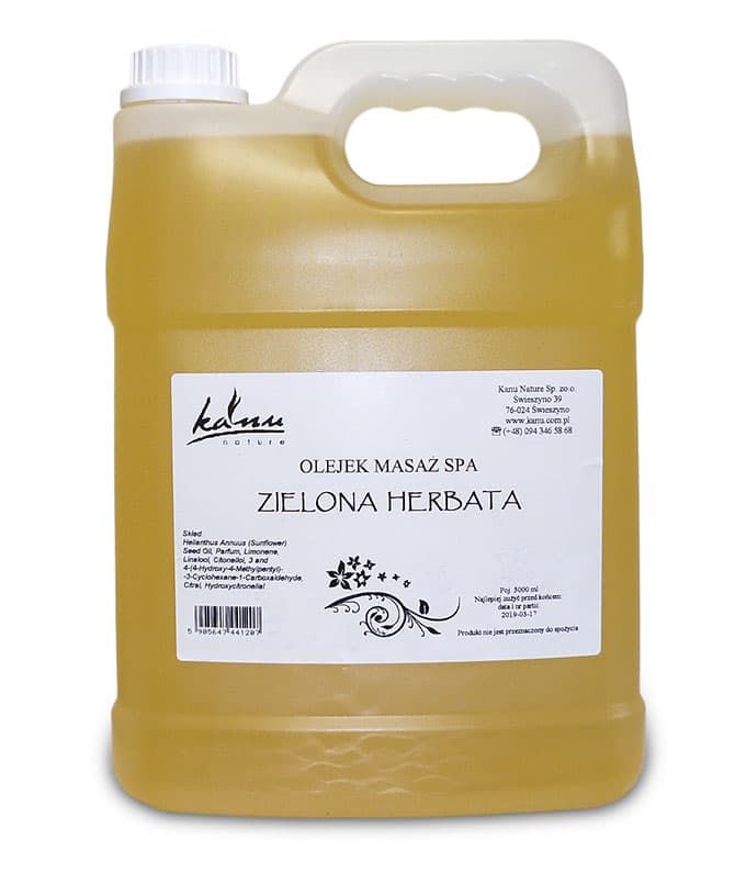 Kanu Nature Massage Oil OLEJ DO MASAŻU Zielona Herbata 5l