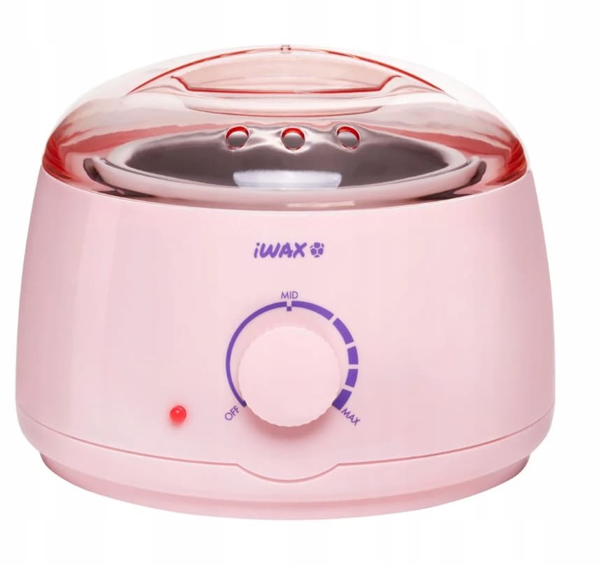 Podgrzewacz wosku na puszkę różowy 500g iWAX 100