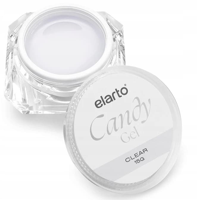 Elarto żel UV/LED Gęsty Candy Clear Elarto 15g