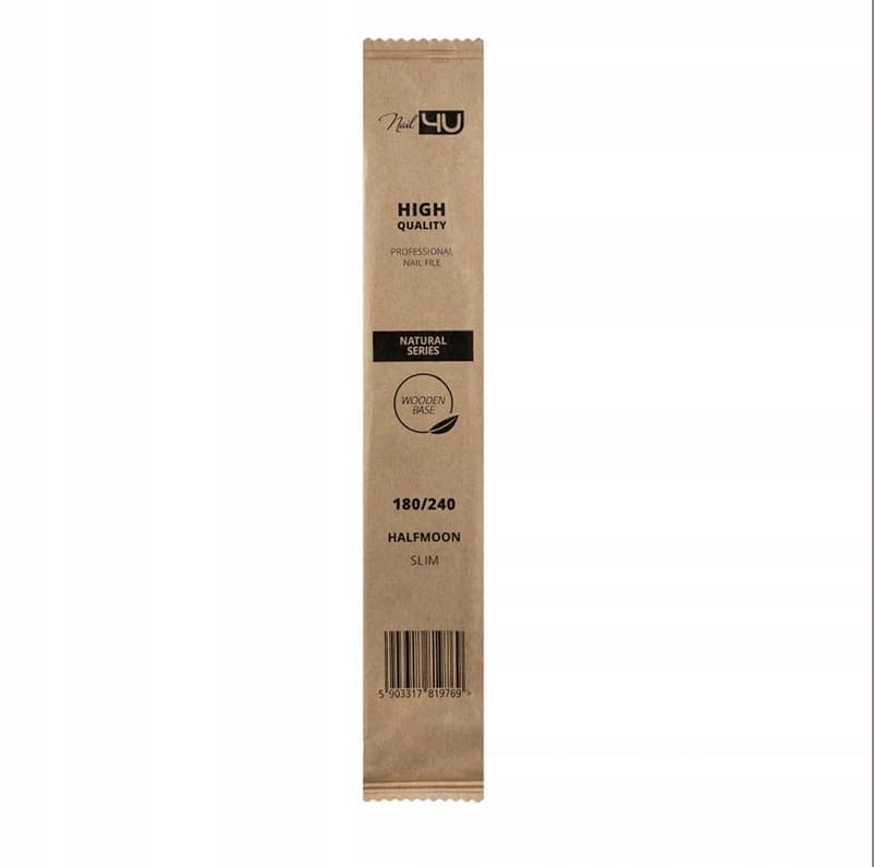 NAIL4U Pilnik Natural II Łódka Slim 180/240 50szt