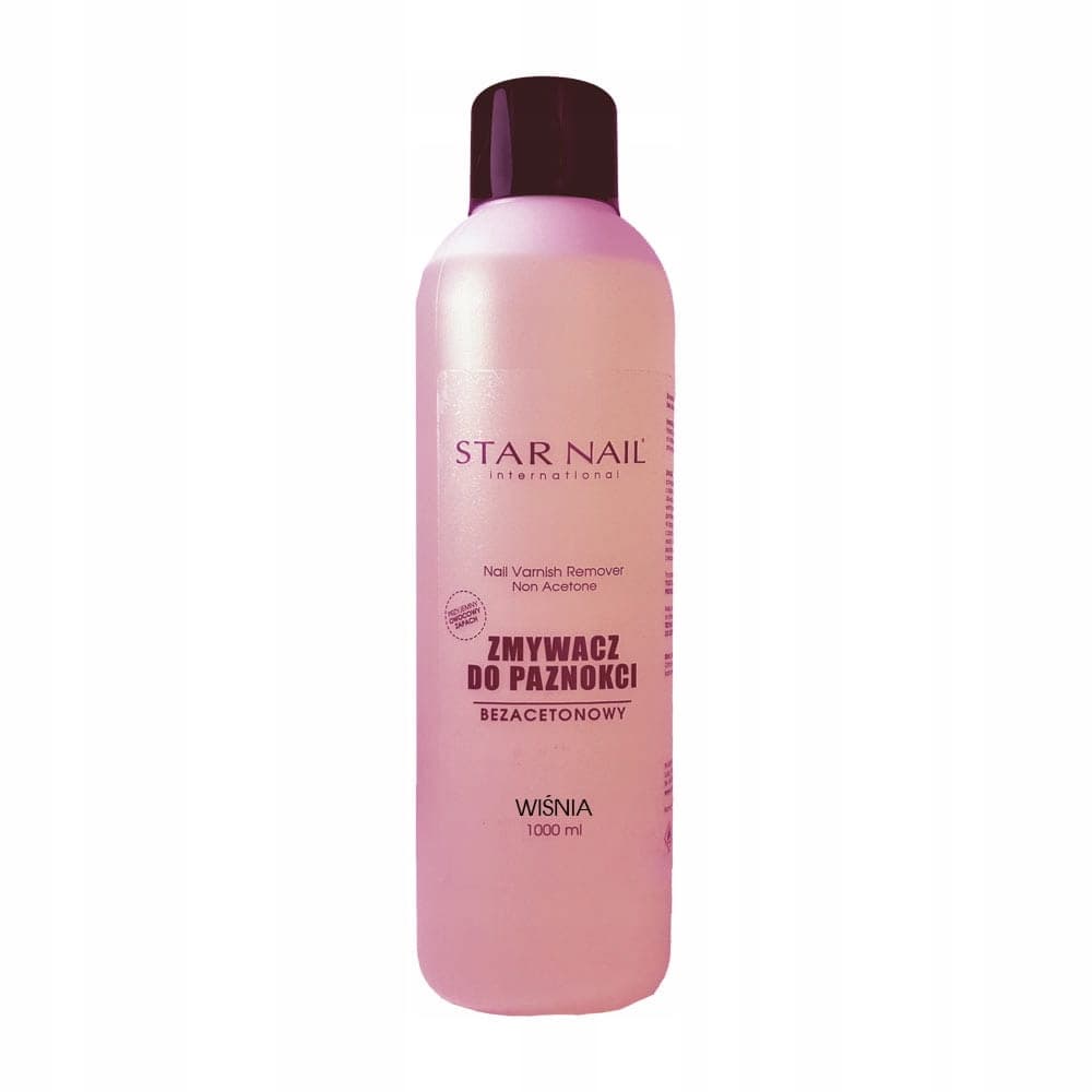 Star Nail zmywacz do paznokci bez acetonu 1000ml zapach wiśnia