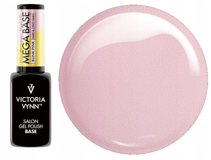 Victoria Vynn Mega Base Blink Pink Baza Hybrydowa zdrobinkami 15ml