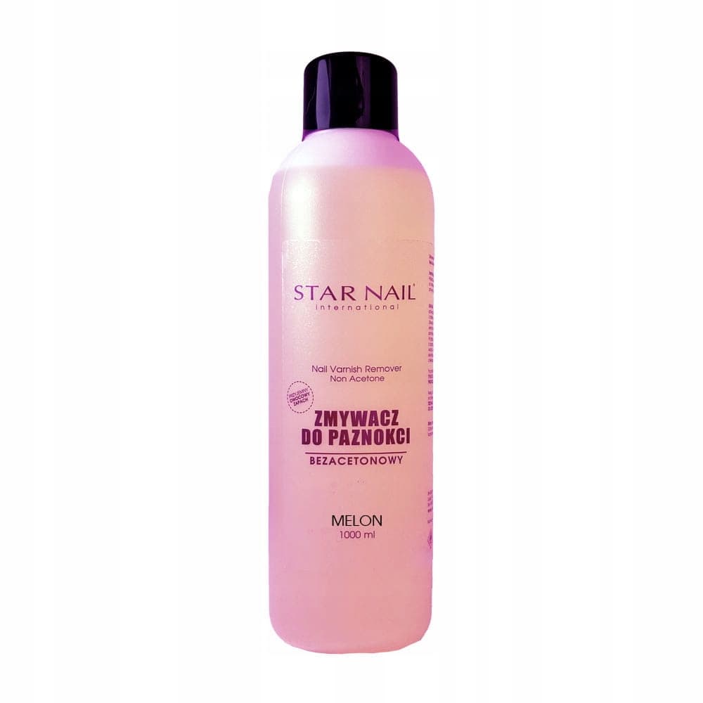 Star Nail zmywacz do paznokci bez acetonu 1000ml zapach melon