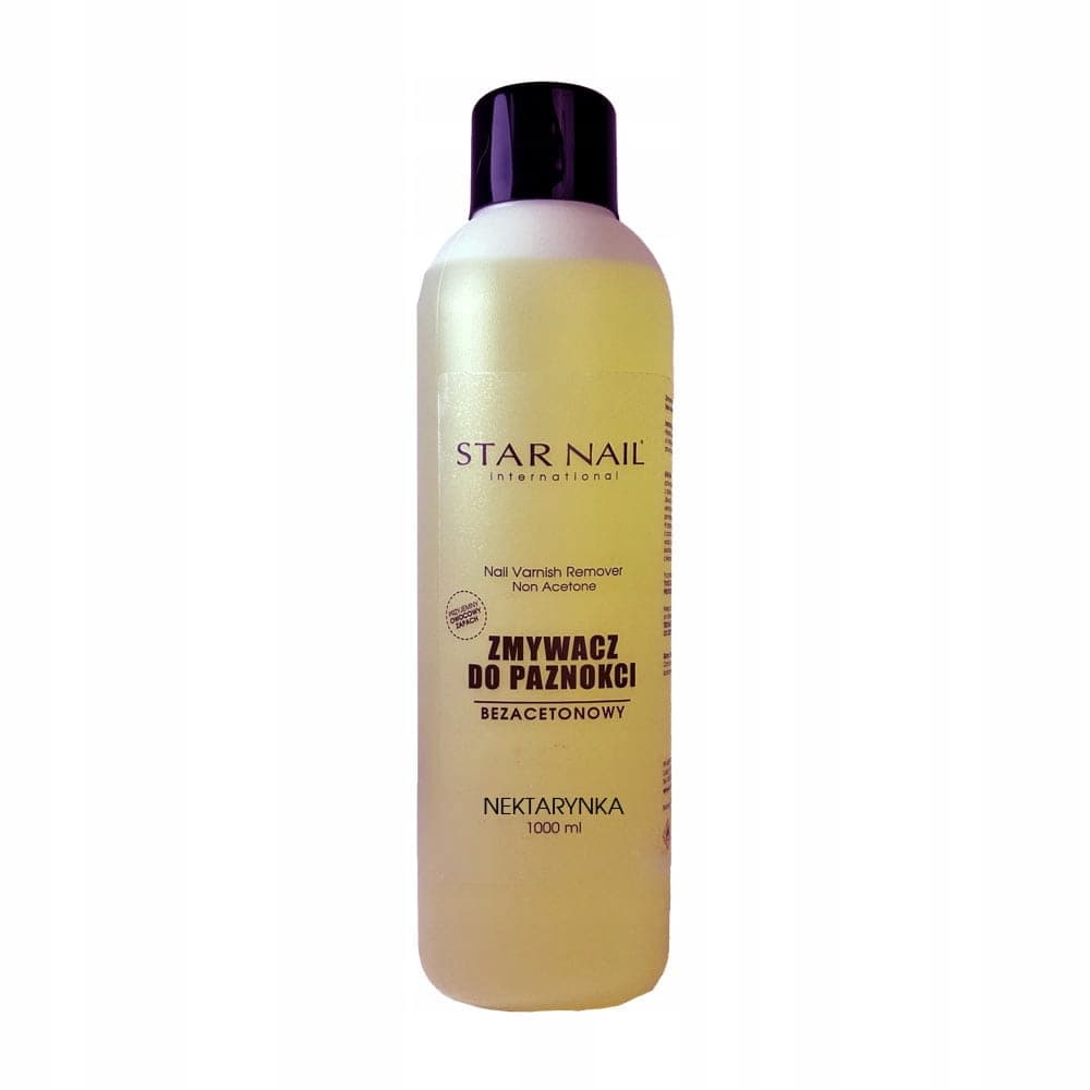 Star Nail zmywacz do paznokci bez acetonu 1000ml zapach nektarynka