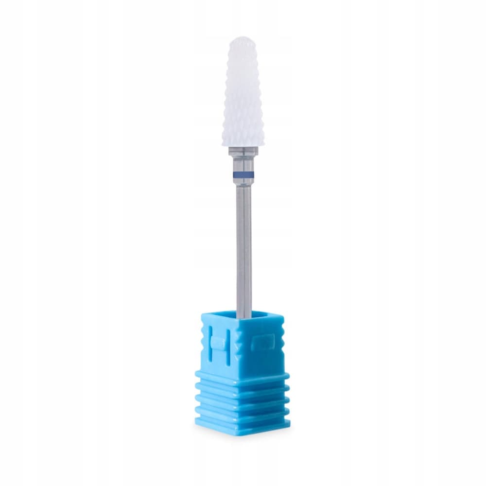 Frez do Paznokci Wałów Manicure Ceramiczny Niebieski Stożek Średni FRC500-9
