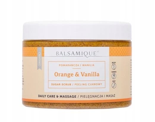Balsamique Pomarańcza i Wanilia 450 g peeling cukrowy