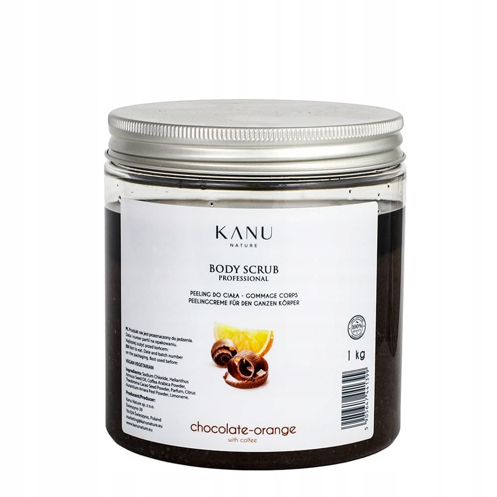 Kanu Peeling do ciała CZEKOLADOWO-POMARAŃCZOWY z Kawą 1kg