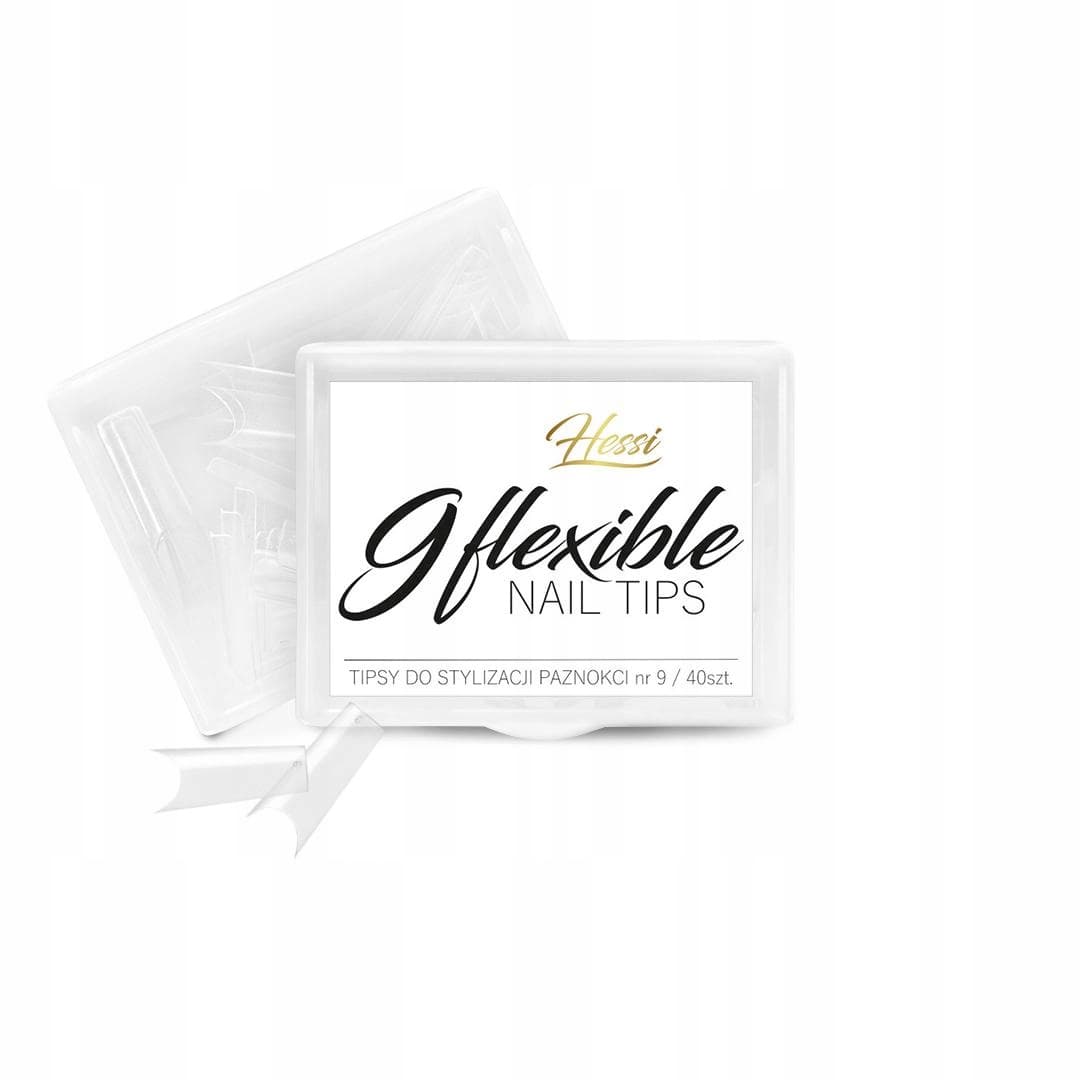 Hessi Flexible Nail Tips Clear rozmiar 9