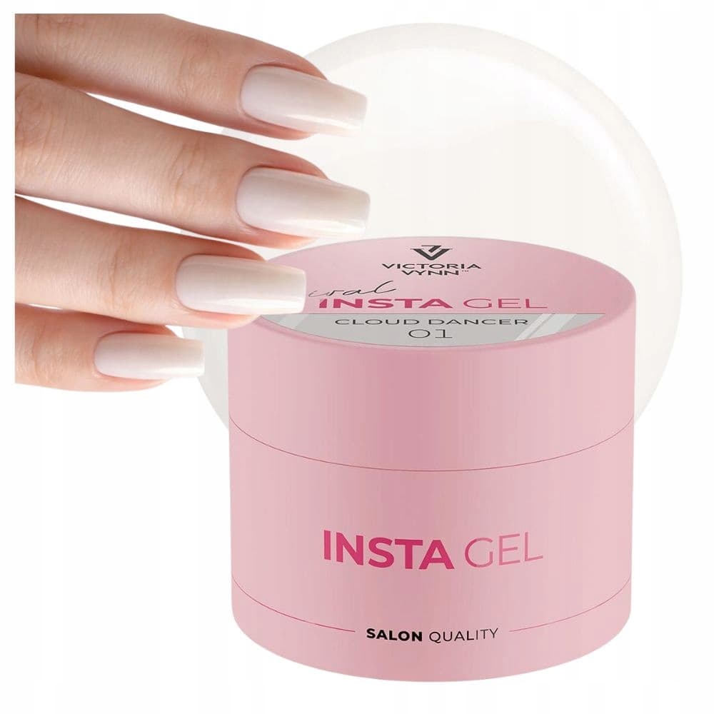VV Żel budujący samopoziomujący Mleczny Insta Gel 01 Cloud Dancer 40 ml