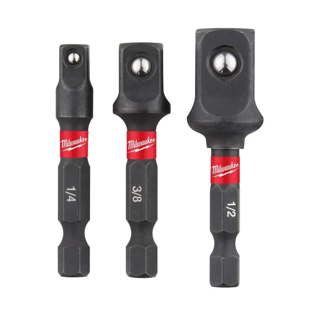 Milwaukee Zestaw Adapterów Nasadek 1/4 1/2 3/8 Udarowe 3szt 4932479228