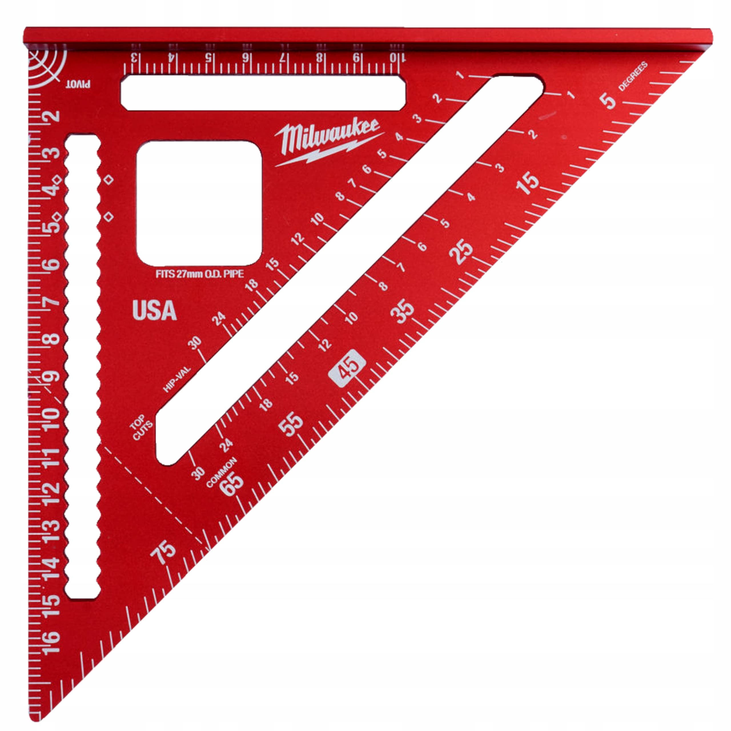 Kątownik Ciesielski Milwaukee Stolarski 180mm Dachowy ze Stopką 4932472124